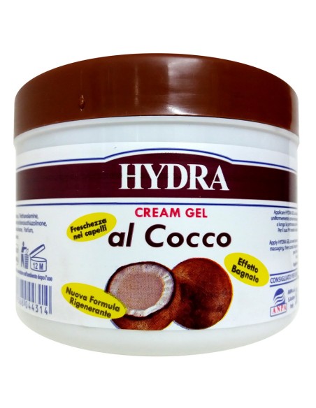 hydra cream gel al cocco - fissante per capelli ph neutro - 500ml: tuttocasashop.live: igiene e cura della persona