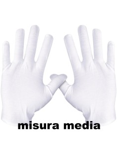 fatigati guanti in cotone bianchi - misura media: tuttocasashop.live: pulizia e cura della casa