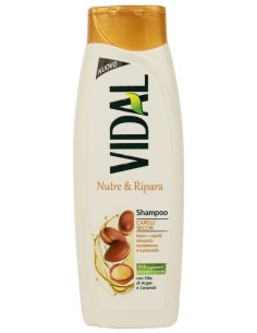 vidal shampoo 250ml - nutre & ripara capelli secchi olio di argan e ceramidi: tuttocasashop.live: igiene e cura della persona