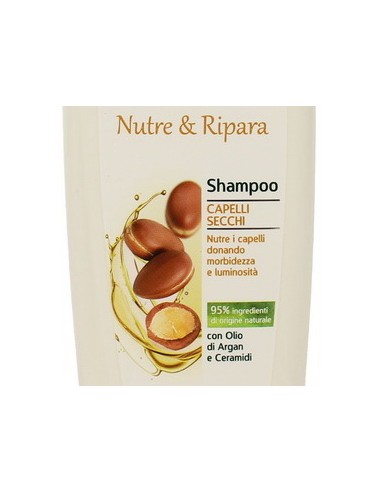 vidal shampoo 250ml - nutre & ripara capelli secchi olio di argan e ceramidi: tuttocasashop.live: igiene e cura della persona