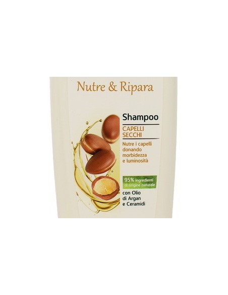 vidal shampoo 250ml - nutre & ripara capelli secchi olio di argan e ceramidi: tuttocasashop.live: igiene e cura della persona