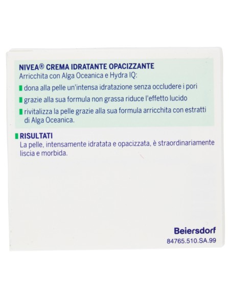 nivea crema viso 50ml - opacizzante - pelli miste o grasse: tuttocasashop.live: igiene e cura della persona