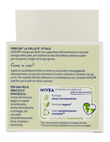 nivea crema viso 50ml - opacizzante - pelli miste o grasse: tuttocasashop.live: igiene e cura della persona