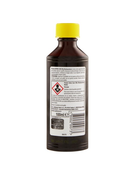 pronto olio restauratore 100ml - rinnova e ravviva le superfici in legno: tuttocasashop.live: pulizia e cura della casa