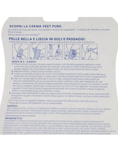 veet crema depilatoria sotto la doccia 150ml - pelli normali: tuttocasashop.live: igiene e cura della persona