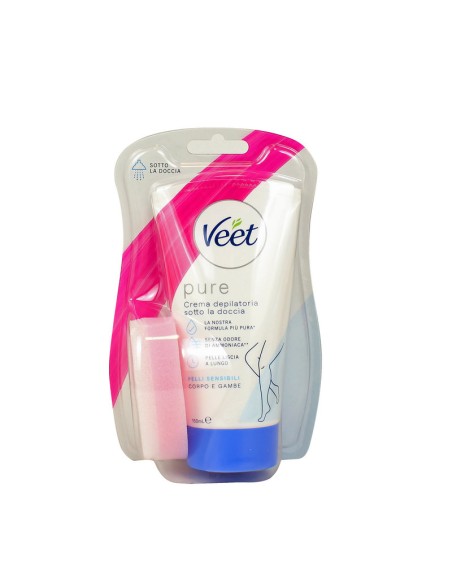 veet crema depilatoria sotto la doccia 150ml - pelli sensibili: tuttocasashop.live: igiene e cura della persona