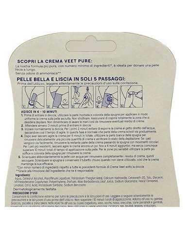 veet crema depilatoria sotto la doccia 150ml - pelli sensibili: tuttocasashop.live: igiene e cura della persona