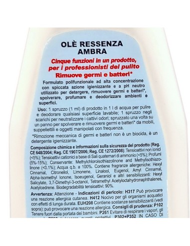 ole' oies ressenza deodorante multiuso igienizzante 750ml - ambra: tuttocasashop.live: pulizia e cura della casa