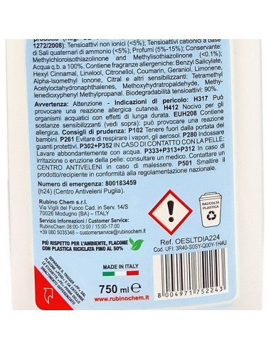 ole' oies ressenza deodorante multiuso igienizzante 750ml - luxury diamond: tuttocasashop.live: pulizia e cura della casa