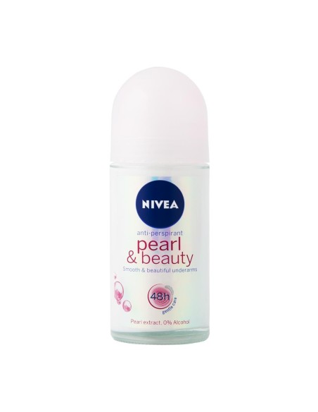 nivea deodorante roll-on 50ml - 48h no alcool - pearl & beauty: tuttocasashop.live: igiene e cura della persona