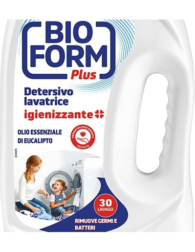 bioform detersivo lavatrice liquido 30 lavaggi 1625ml - igienizzante: tuttocasashop.live: prodotti per bucato e tessuti