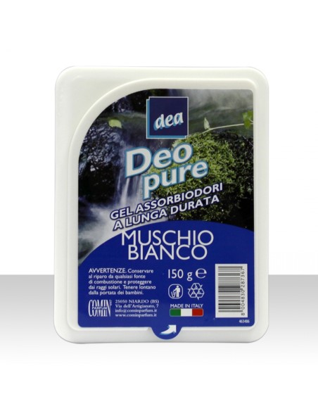 dea deodorante per ambienti assorbiodori in gel 150g - muschio bianco: tuttocasashop.live: pulizia e cura della casa