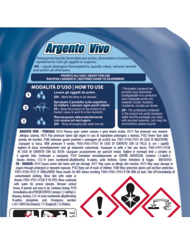 dual power professional argento vivo spray 500ml - detergente per argenteria: tuttocasashop.live: pulizia e cura della casa
