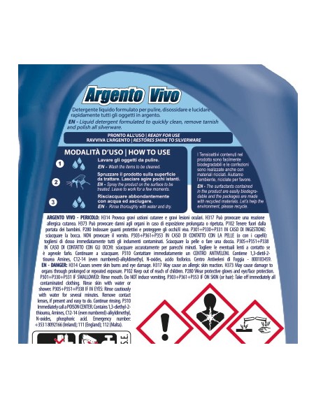 dual power professional argento vivo spray 500ml - detergente per argenteria: tuttocasashop.live: pulizia e cura della casa