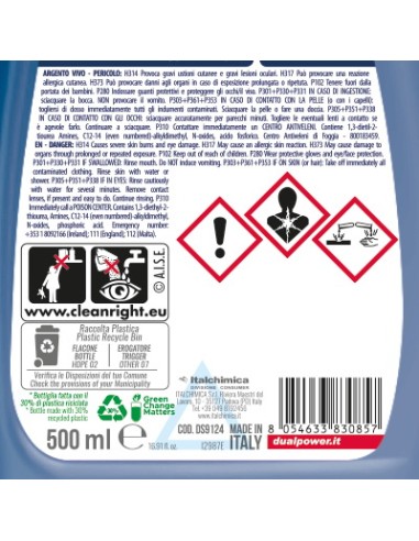 dual power professional argento vivo spray 500ml - detergente per argenteria: tuttocasashop.live: pulizia e cura della casa