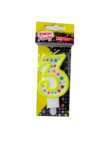 kimono candelina buon compleanno - numero 3: tuttocasashop.live: carta & monouso