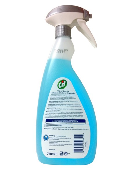 cif vetri detergente spray 750ml: tuttocasashop.live: pulizia e cura della casa