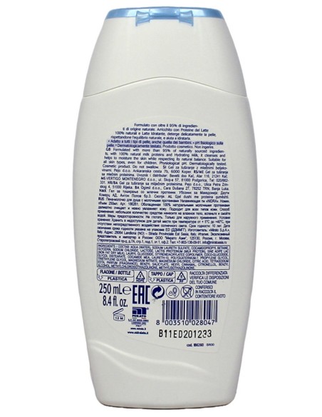 nidra docciaschiuma 250ml - doccia latte - idratante con proteine del latte: tuttocasashop.live: igiene e cura della persona