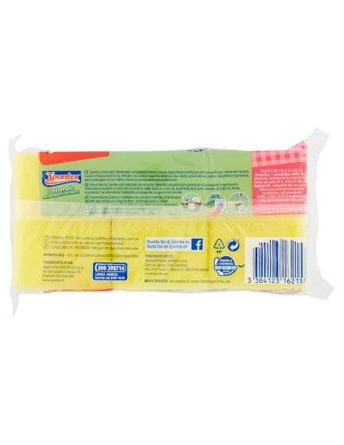spontex salvaunghie 3 spugne con abrasivo - con impugnatura salvamani: tuttocasashop.live: pulizia e cura della casa