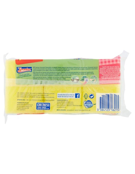 spontex salvaunghie 3 spugne con abrasivo - con impugnatura salvamani: tuttocasashop.live: pulizia e cura della casa