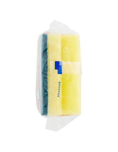 spontex salvaunghie 3 spugne con abrasivo - con impugnatura salvamani: tuttocasashop.live: pulizia e cura della casa