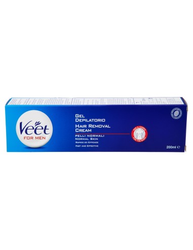 veet for men crema depilatoria - 200ml - depilazione maschile pelli normali: tuttocasashop.live: igiene e cura della persona
