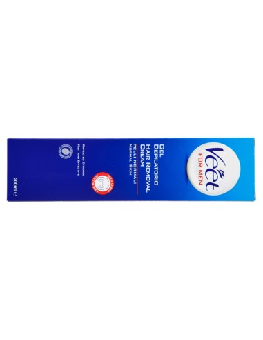 veet for men crema depilatoria - 200ml - depilazione maschile pelli normali: tuttocasashop.live: igiene e cura della persona