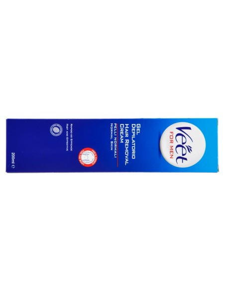 veet for men crema depilatoria - 200ml - depilazione maschile pelli normali: tuttocasashop.live: igiene e cura della persona