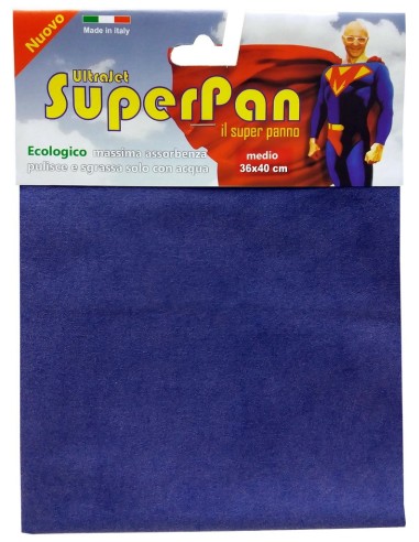 superpan ultrajet panno microfibra medio 36x40cm - colori assortiti: tuttocasashop.live: pulizia e cura della casa