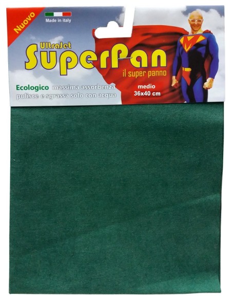 superpan ultrajet panno microfibra medio 36x40cm - colori assortiti: tuttocasashop.live: pulizia e cura della casa