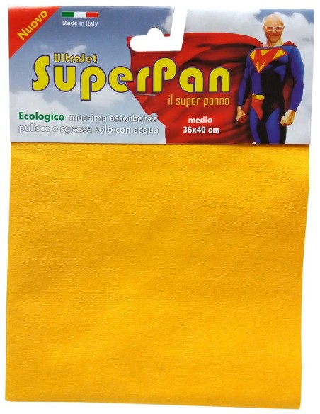 superpan ultrajet panno microfibra medio 36x40cm - colori assortiti: tuttocasashop.live: pulizia e cura della casa
