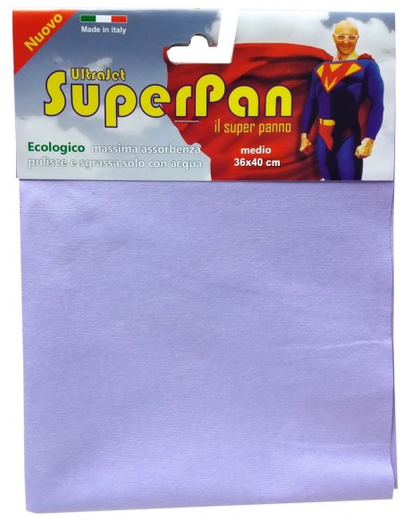 superpan ultrajet panno microfibra medio 36x40cm - colori assortiti: tuttocasashop.live: pulizia e cura della casa