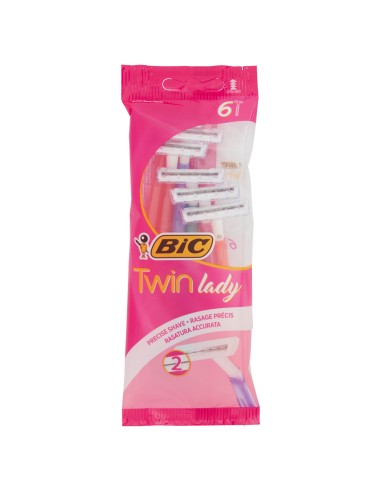 bic twin lady rasoi radi e getta bilama 6pz sensitive - donna: tuttocasashop.live: igiene e cura della persona