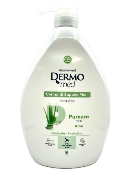 dermomed sapone liquido 1 litro - con erogatore - aloe purezza - idratante: tuttocasashop.live: igiene e cura della persona
