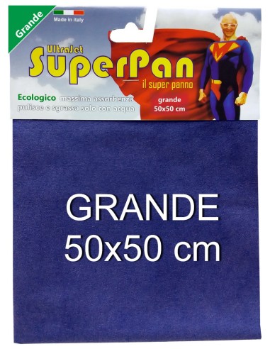 superpan ultrajet panno microfibra grande 50x50cm - colori assortiti: tuttocasashop.live: pulizia e cura della casa