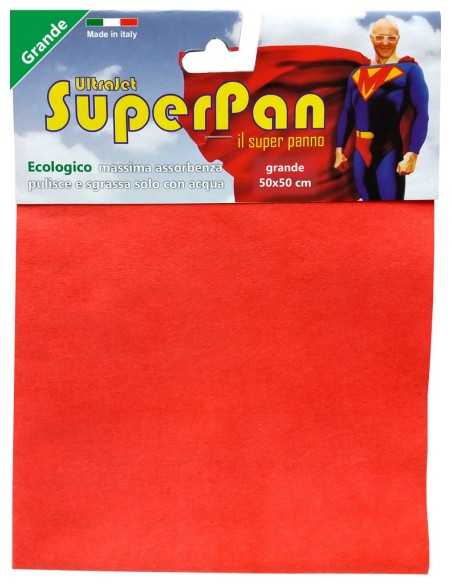 superpan ultrajet panno microfibra grande 50x50cm - colori assortiti: tuttocasashop.live: pulizia e cura della casa