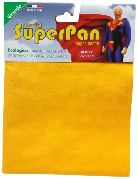 superpan ultrajet panno microfibra grande 50x50cm - colori assortiti: tuttocasashop.live: pulizia e cura della casa