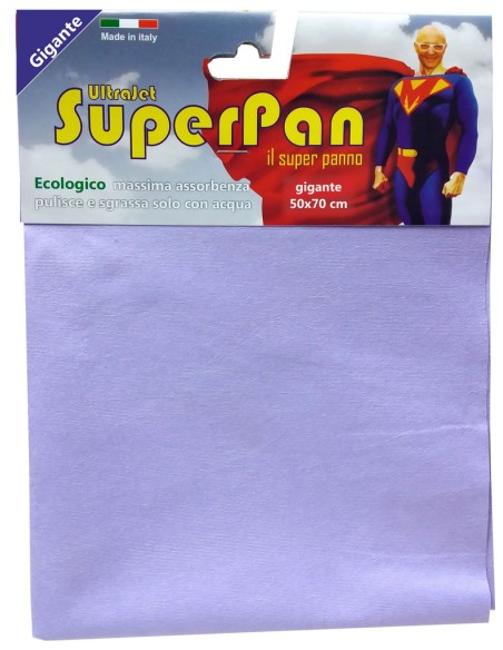 superpan ultrajet panno microfibra gigante 50x70cm - colori assortiti: tuttocasashop.live: pulizia e cura della casa