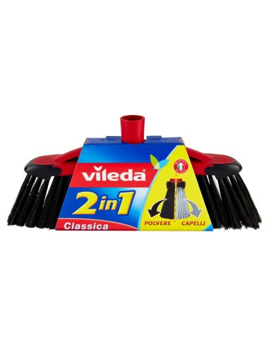 vileda scopa 2in1 classica - con attacco universale a vite: tuttocasashop.live: pulizia e cura della casa