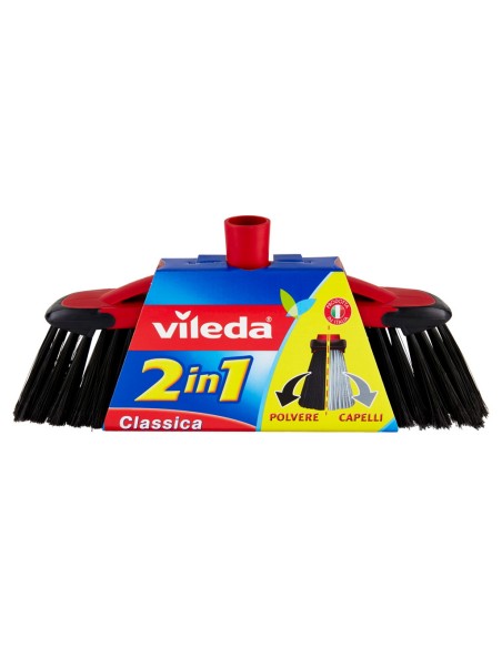 vileda scopa 2in1 classica - con attacco universale a vite: tuttocasashop.live: pulizia e cura della casa