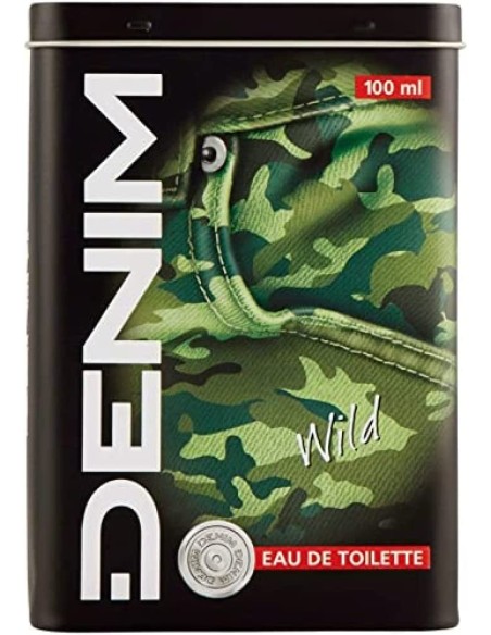 denim eau de toilette 100ml - wild - confezione speciale in latta: tuttocasashop.live: igiene e cura della persona