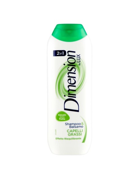 dimension shampoo e balsamo 2in1 250ml - per capelli grassi - riequilibrante: tuttocasashop.live: igiene e cura della persona