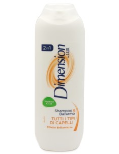 dimension shampoo e balsamo 2in1 250ml - tutti i tipi di capelli - arancione: tuttocasashop.live: igiene e cura della persona