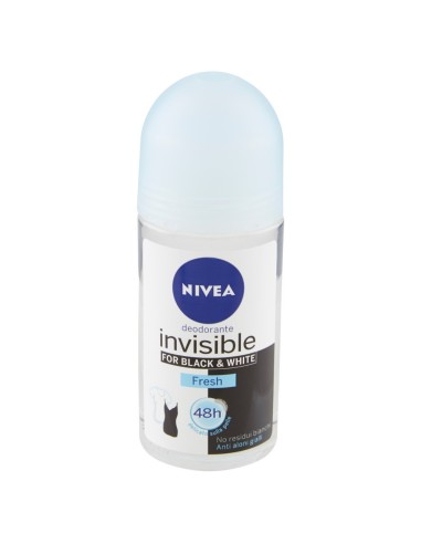nivea deodorante roll-on 50ml - 48h - invisible for black & white - pure: tuttocasashop.live: igiene e cura della persona