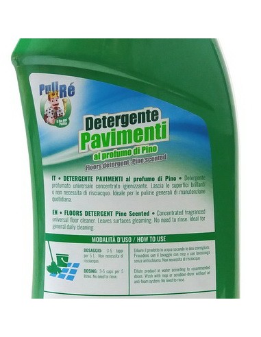 puli re detergente liquido per pavimenti 1000ml - profumo di pino: tuttocasashop.live: pulizia e cura della casa