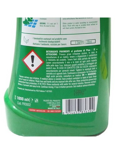 puli re detergente liquido per pavimenti 1000ml - profumo di pino: tuttocasashop.live: pulizia e cura della casa