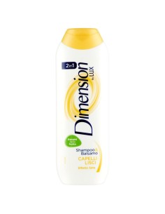dimension shampoo e balsamo 2in1 250ml - capelli lisci - estratti frutta: tuttocasashop.live: igiene e cura della persona