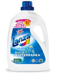 lanza detersivo lavatrice liquido 40 lavaggi 2000ml - brezza mediterranea: tuttocasashop.live: prodotti per bucato e tessuti