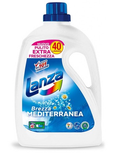 lanza detersivo lavatrice liquido 40 lavaggi 2000ml - brezza mediterranea: tuttocasashop.live: prodotti per bucato e tessuti