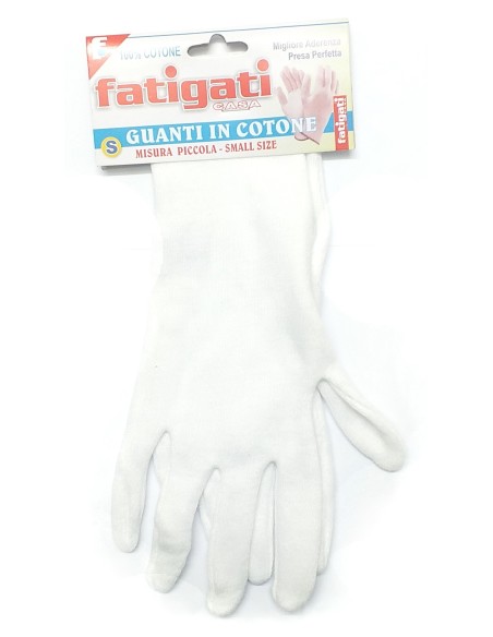 fatigati guanti in cotone bianchi - misura piccola: tuttocasashop.live: pulizia e cura della casa